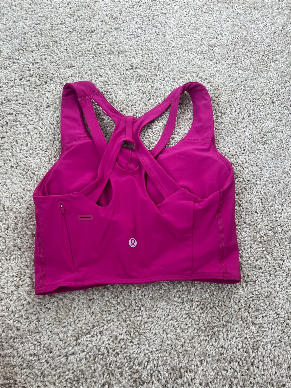lululemon athletica Fuchsia Racerback High-Support Sports Bra